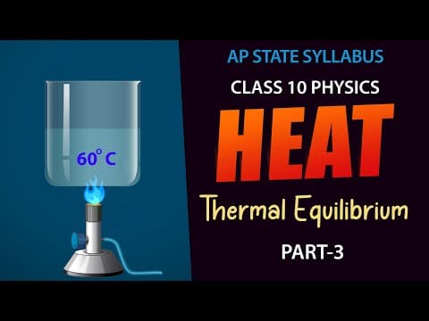 Heat | Thermal Equilibrium | Explanation in telugu