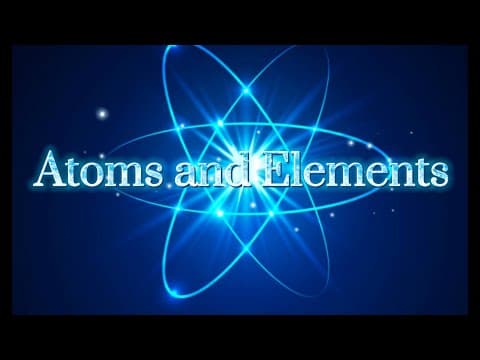 Atoms and Elements || Middle school Science