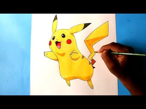 how to draw pokemon Pikachu - Lesson 29