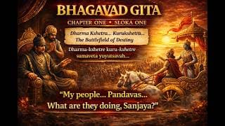 BHAGAVADGITA CHAPTER 1 SLOKA 1 CLEAR EXPLANATION