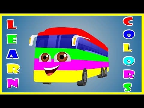 Learn colors with bus paint
