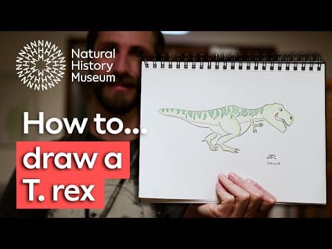 How to draw a T. rex - YouTube