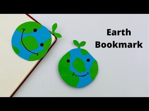 DIY Paper Earth Corner Bookmark!!! Paper Crafts For School / Earth 🌍 Day Craft Ideas / Paper Craft