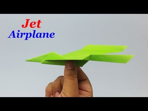 How To Make a Jet Paper Airplane