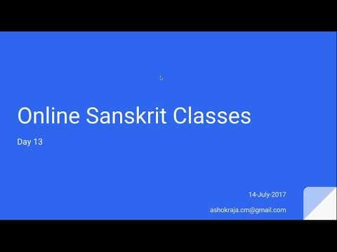 Sanskrit for Beginners - Day 13