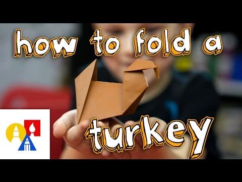 How to fold an origami turkey