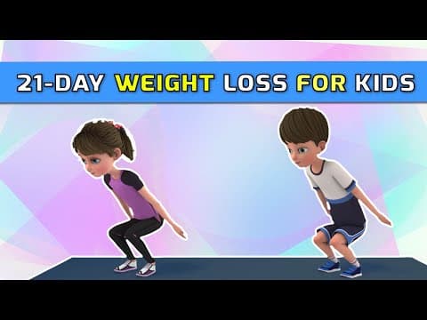 21-DAY WEIGHT LOSS EXERCISE FOR KIDS | Kids Exercise
