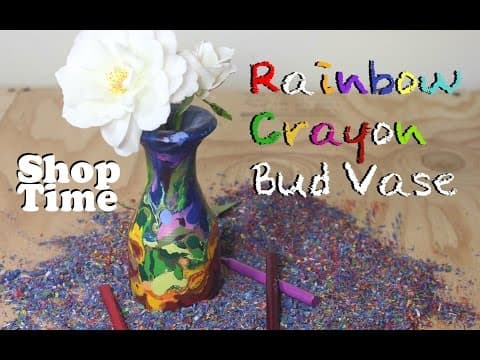 Turning a brick of melted crayons on the lathe