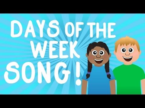 Learn the 7 days of the week song for kids – learn sunday monday weekdays – kindergarten preschool