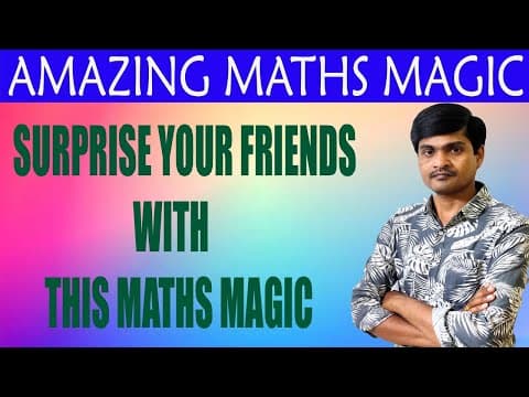 Amazing Maths Magic Trick in Telugu I Surprise your friends with Maths Magic