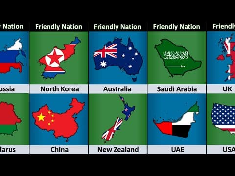 Maps of Friendly Countries