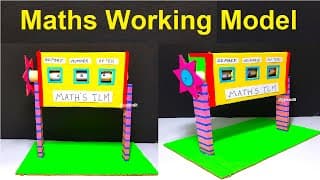 maths working model on numbers - before and after model 3d - numbers tlm -maths project