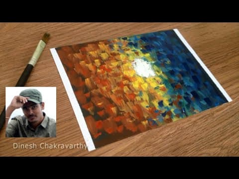 Colourful Abstract Painting technique for Beginners | Step by Step Tutorials using Acrylics |