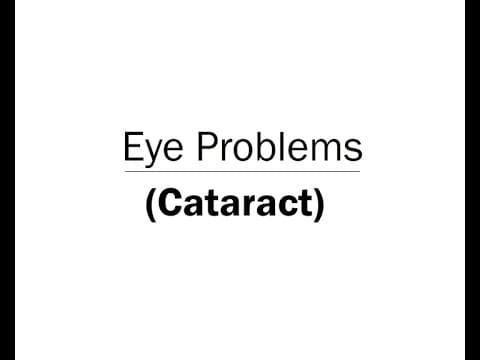 Eye Problems Cataract Animation Telugu Audio