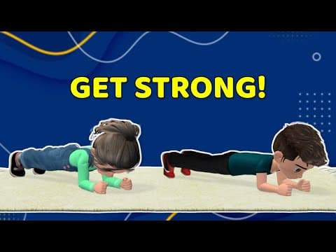 ARMS + LEGS + CORE KIDS EXERCISE: GET STRONG! | Kids Exercise