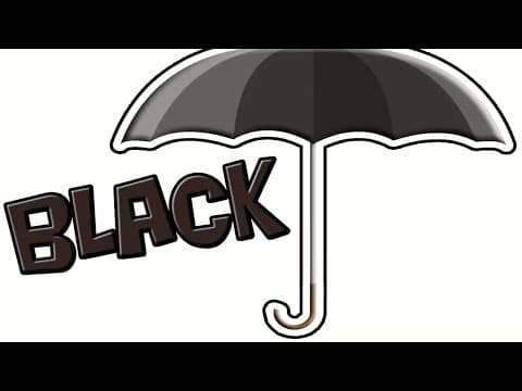 The COLORS for Kids Learning Video-BLACK
