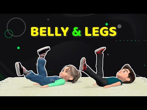 BELLY & LEGS: 6 SIMPLE EXERCISES FOR KIDS