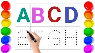 abcd in English | A to Z English Alphabets abcd | a for apple b for ball | dotted abc tracing-7