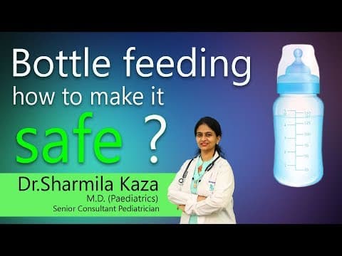 Bottle feeding how to make it safe ? | Pediatric | Health tips | Dr.Sharmila Kaza|Pediatrician