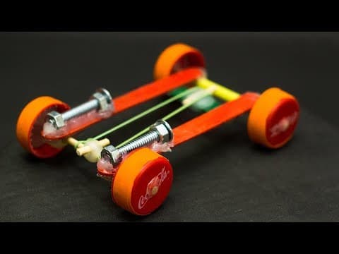School Science Projects | Rubber Band Powered Car