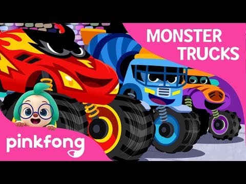 Monster Truck Race | Monster Trucks | Car Songs
