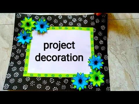 Front page decoration for project