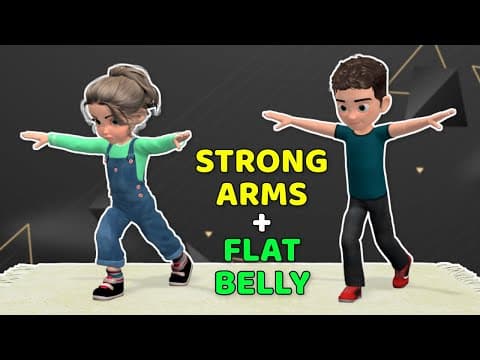 FLAT BELLY + STRONG ARMS: UPPER BODY & CORE EXERCISES FOR KIDS