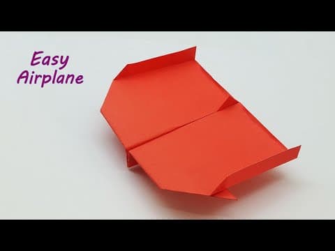 How To Make a Paper Plane That Can Fly Very High - Easy Paper Airplane