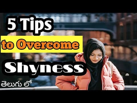 How to Overcome Shyness & Increase Confidence in Telugu //How to Stop Being Shy //Vandana Grace