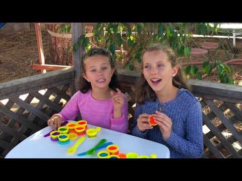 Learn English Colors Pretend Play Doh food
