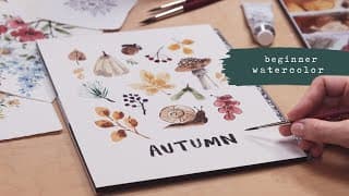 Every Watercolor Fall Forest Item You will Ever Need