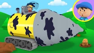 A Tunnelling Machine Goes to a Car Wash!  Carls Car Wash