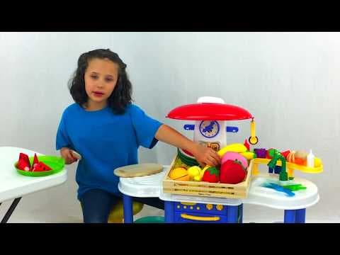 Learn English Words Pretend Play Squishy Food Restaurant