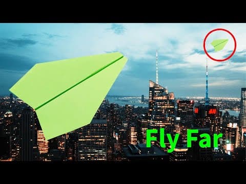 How To Make a Paper Airplane That Fly Far