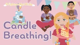 Candle Breathing! Quick Breathing Exercise To Help Kids Learn To Self-Regulate Big Emotions!