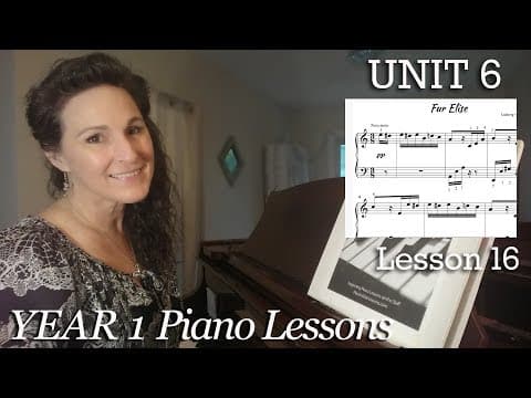 6-16 Fur Elise [Year 1 #96] Easy Piano Classics - How to Play Fur Elise PianoVideoLessons
