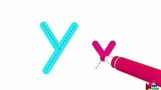 Writing the letter Y | Alphabet writing | Writing letter for Kids