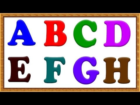 Learn abc for preschool - learn alphabets for kids - kids learning alphabets