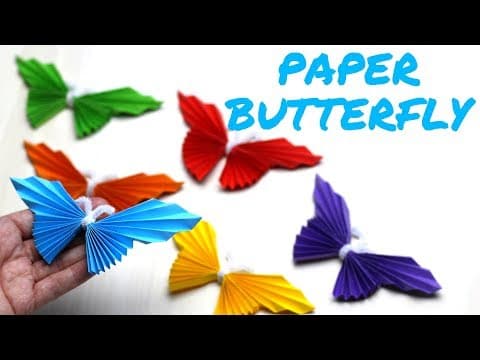How to Make a Paper Butterfly - Mothers Day Crafts for Kids