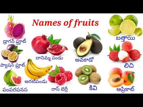 World most popular fruits names fruits names