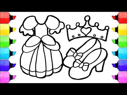 Princess Dress Drawing Tutorial: Fun for Kids & Toddlers