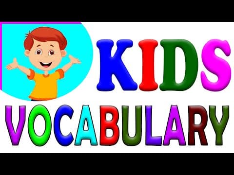 Kids learning videos for kids - kids vocabulary words - learn a to z 5 words