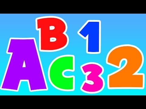 Learn alphabets and numbers for kids - alphabets and numbers - kids learning videos