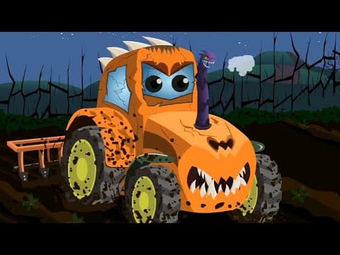 Scary Tractor + More Halloween Cartoon Video For Children