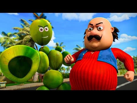 నారియల్ కా హమ్లా ఔర్ మోతు కి లడై! | Motu Patlu | Coconut Attack And Motu Fight!