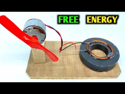 How To Make a Energy Generator Free Electricity With Magnets Copper Wire