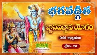 Bhagavad Gita Telugu | భగవద్గీత | Gyana Vigyanayoga | Chapter 7 - Verse 20 || TeluguTraditions