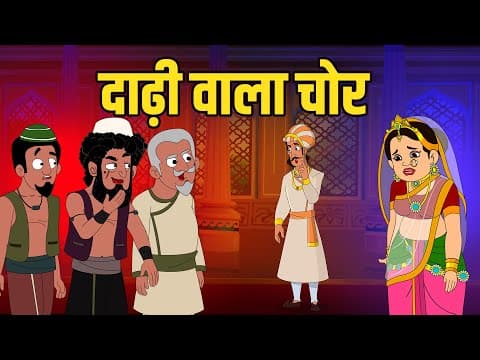 चोर की दाढ़ी में तिनका | Bearded Thief | Birbal's Intelligence Story | Akbar Birbal Ki Kahani | Ep 39