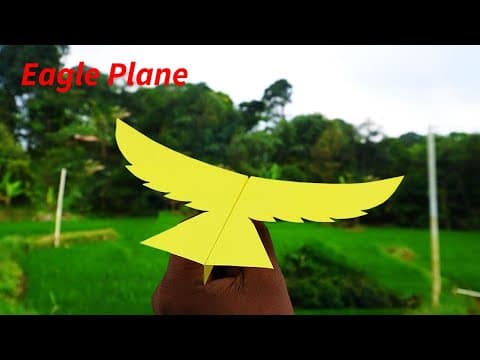 How To Make a Eagle Paper Plane - Bird Paper Airplane