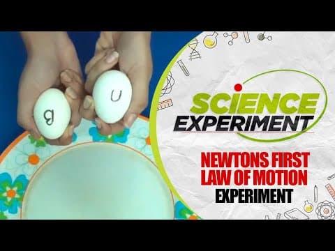 Science Experiment - 28 | Newtons first law of motion Experiment | Chemistry Experiment